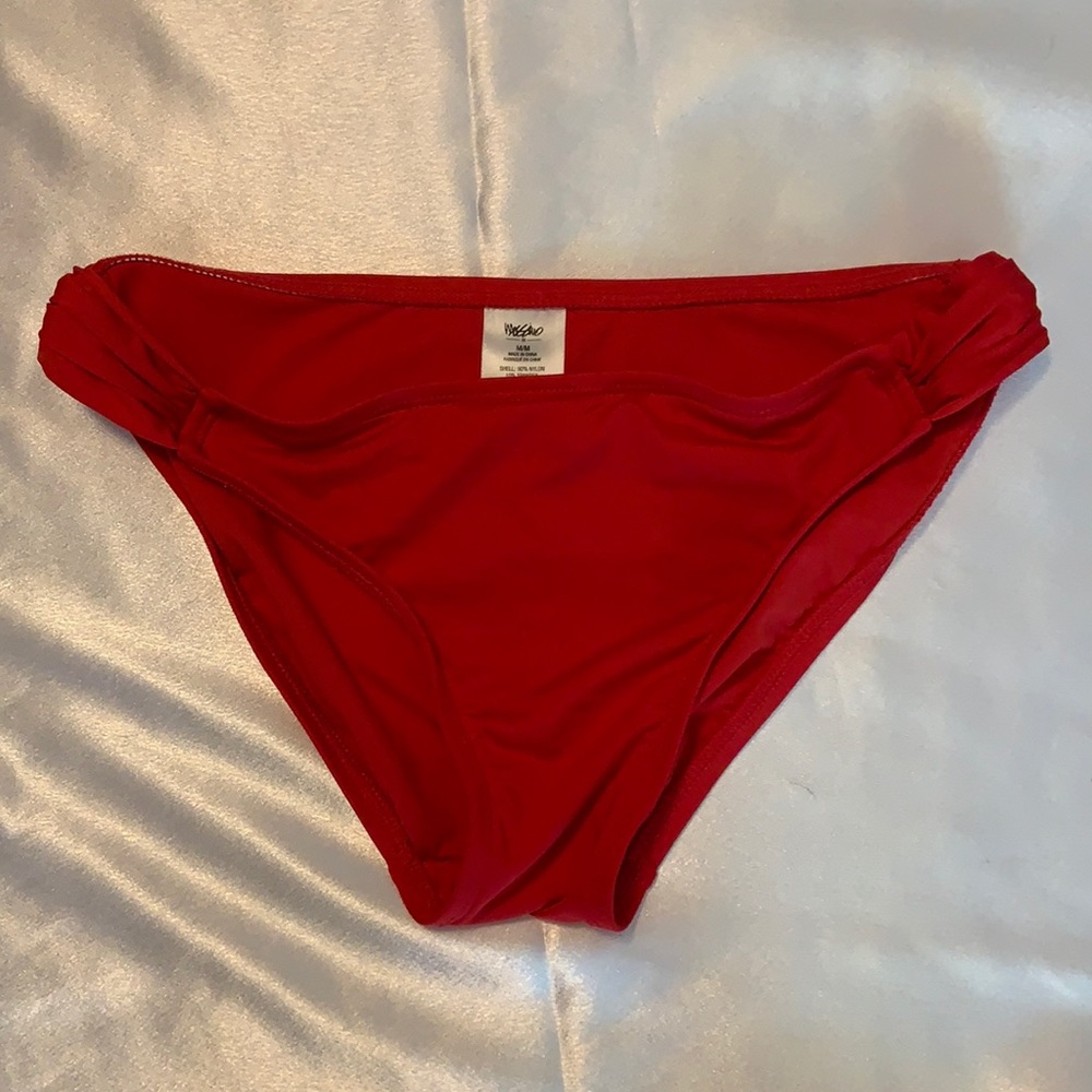 Red bikini bottom
